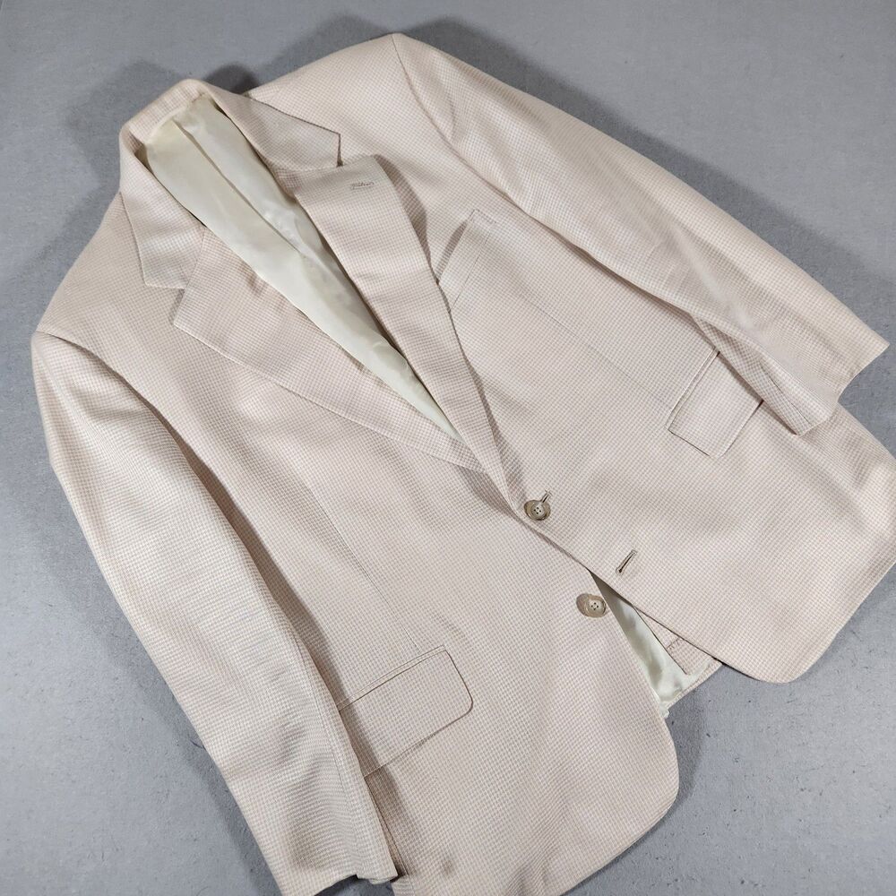 Tom James Sand Sport Coat Blazer Suit Jacket 42R